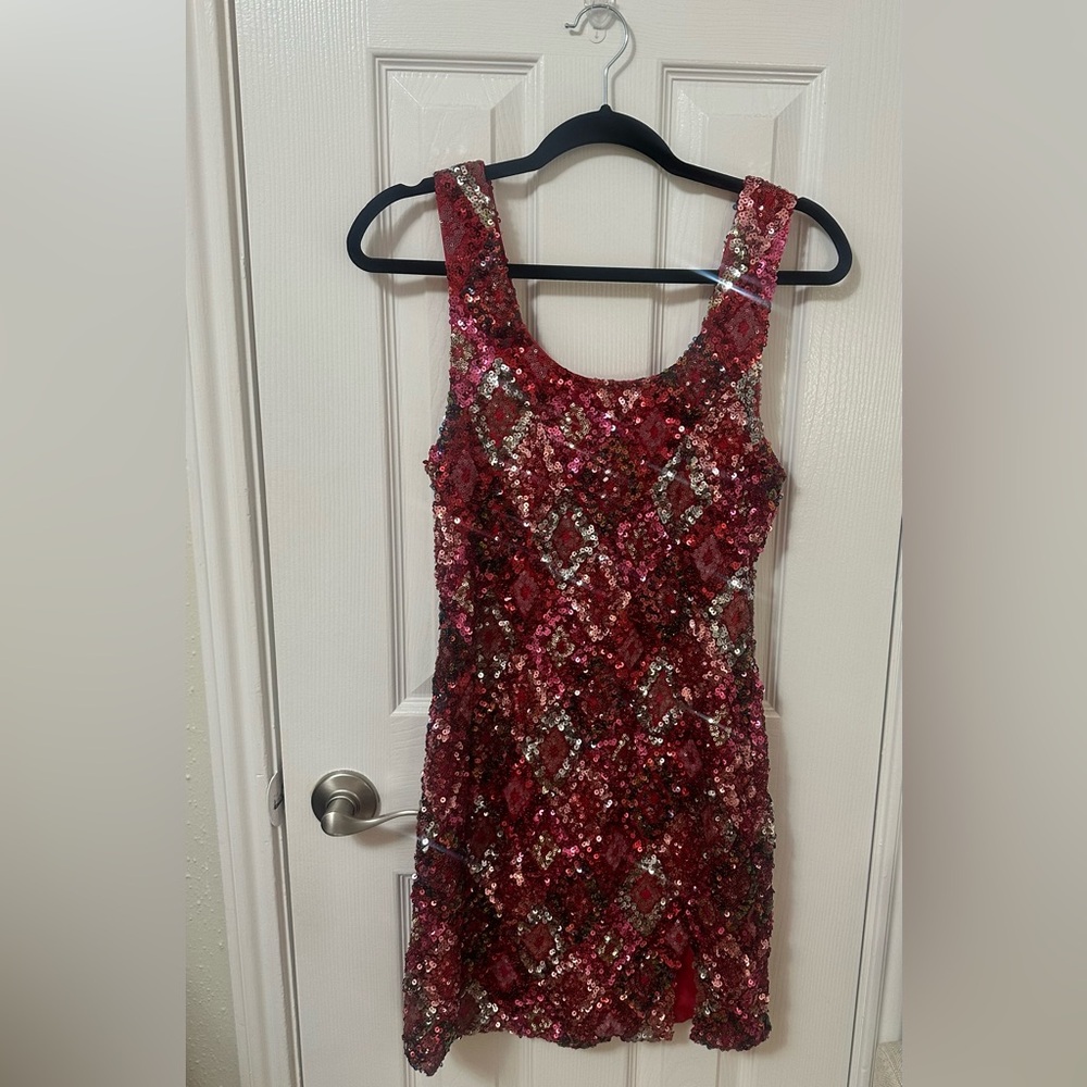 Shein sparkly sequin mini dress